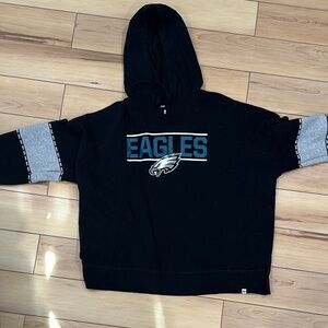 47 Black and Gray Eagles Hoodie Sweater